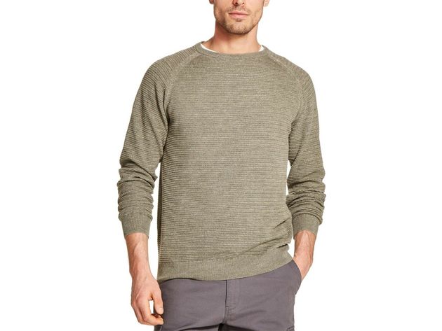 Weatherproof Men's Stonewashed Sweater Green Size Extra Large