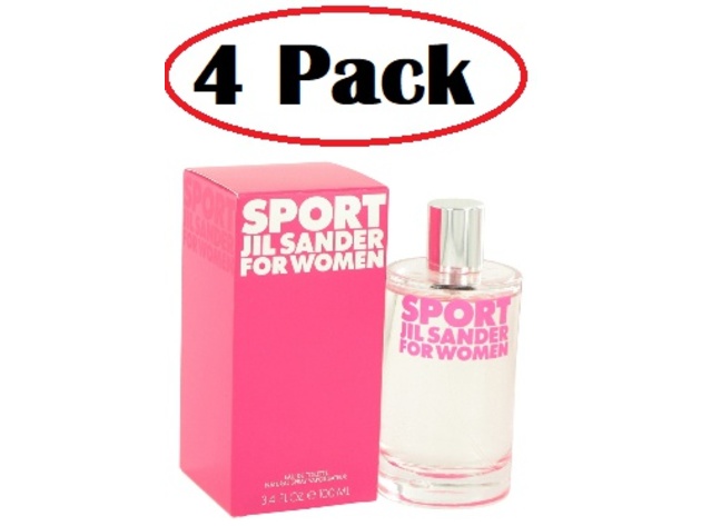 4 Pack of Jil Sander Sport by Jil Sander Eau De Toilette Spray 3.4 oz