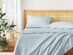 4-Piece Pre-Washed Microfiber Sheet Set (Blue/King)