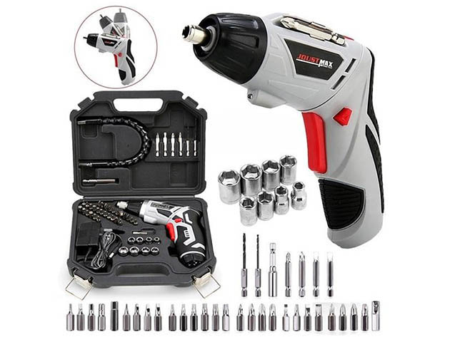 47-Piece Electric Screwdriver & Attachment Set