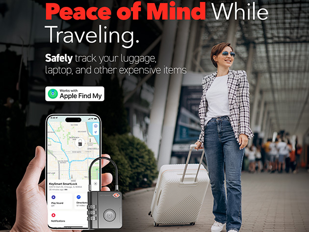 SmartLock: TSA-Approved Travel Lock with Apple Find My App Integration