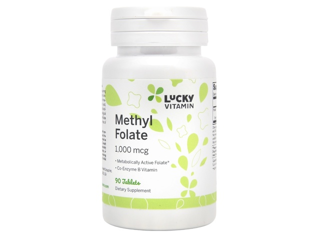 LuckyVitamin - Methylfolate 1000 mcg. - 90 Tablets