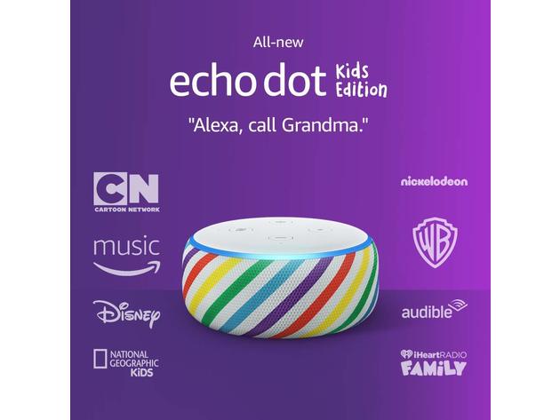 Amazon Echo Dot Kids Edition Smart Speaker with Alexa - Rainbow