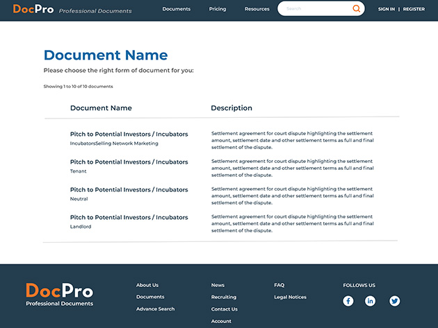 DocPro: Lifetime Subscription (100 Document Credits)