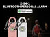 2-in-1 Personal Safety Alarm with Apple Find My Smart Tracking (Pink/2-Pack)