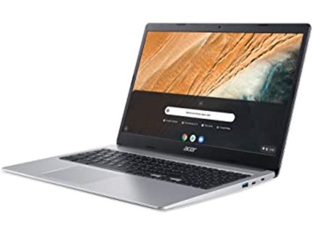 Acer 315 15.6" HD Intel N4000 4GB RAM 32 GB eMMC Webcam Chromebook, Silver (New)