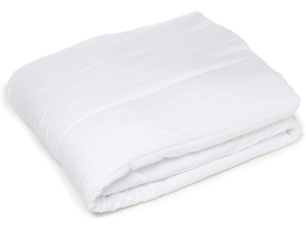 Sunbeam MSU2 Quilted Electric Heated Mattress Pad Full White Washable Auto Shut Off 10 Heat Settings - White