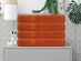 Hurbane Home 4-Piece Luxury 900GSM Bath Towel Set (Orange)