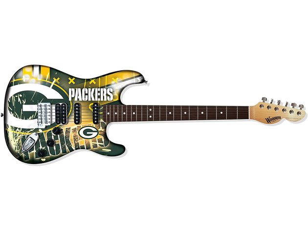 NFL Woodrow Green Bay Packers Rosewood Fingerboard NorthEnder Electric Guitar, Maple