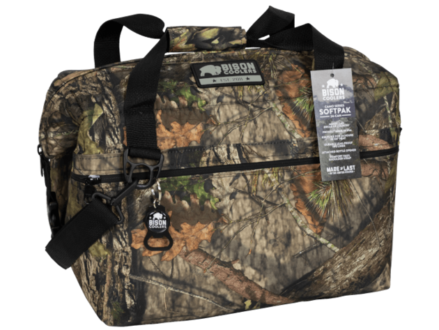 Bison 24 Can Mossy Oak Camo SoftPak Cooler