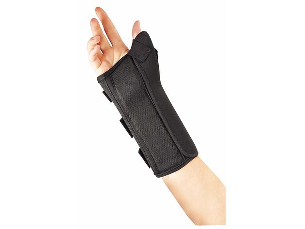 Prolite Wrist Splint with Abducted Thumb Provide Intimate Support, Extra Large: (8 1/2 Inches and Up), Left, Black