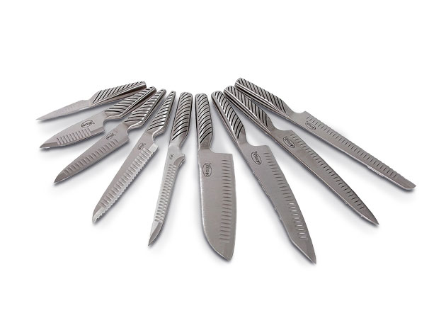 Gotham Steel Pro Cut Stainless Steel 10-Piece Knife Set