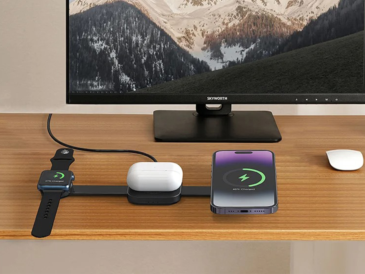 MagFold 3-in-1 Qi2 Magnetic Wireless Charging Pad