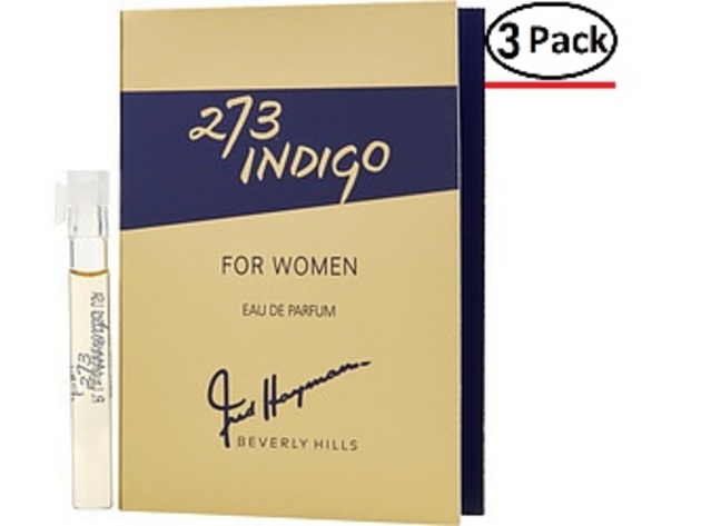 273 INDIGO by Fred Hayman EAU DE PARFUM VIAL for WOMEN ---(Package Of 3)