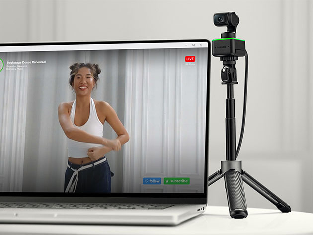 AI-Powered 4K Webcam StackSocial Link: Insta360 |