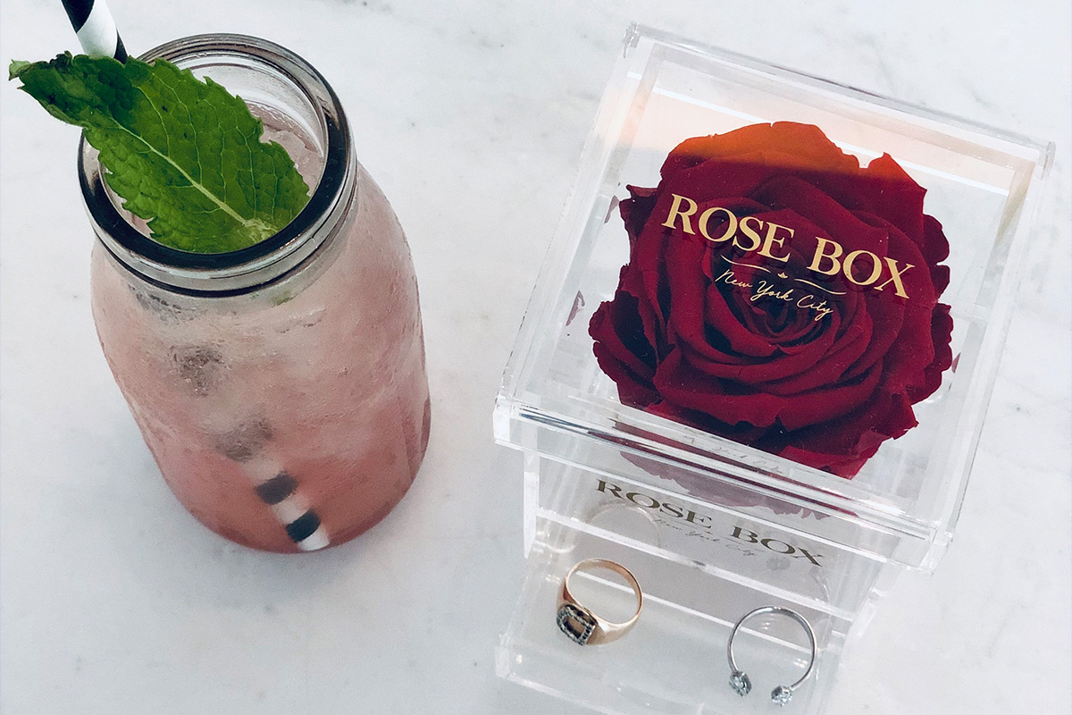 Rose Box Single Rose Jewelry Box