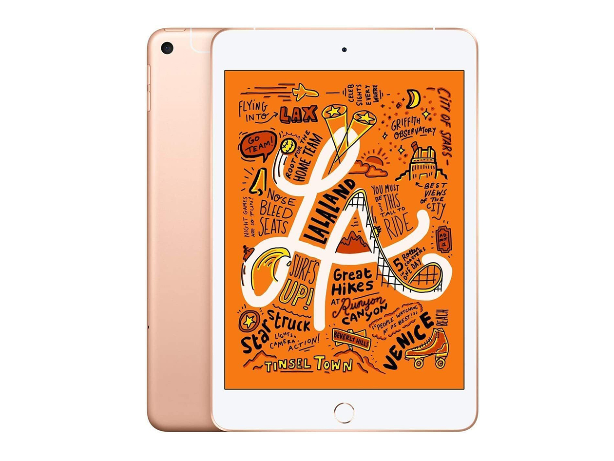 Apple iPad mini (2019) 5th Gen 64GB Wi-Fi & Cellular Unlocked Gold (Refurbished)