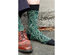 Unibasic Trendy Mens One Size Paisley Bold Colors Crew Soft Bandana Socks - 2 Pairs - Grey