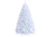 7 Foot White Iridescent Tinsel Artificial Christmas Tree with 1156 Branch Tips