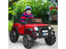 Costway 12V Kids Ride On Truck RC Car w/ LED Lights Music Trunk - Red