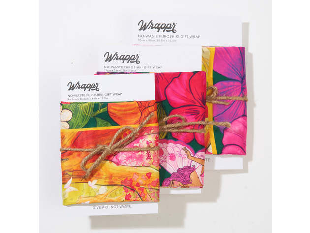 Tapestry Bundle | 3 Furoshiki Wraps on Recycled Polyester