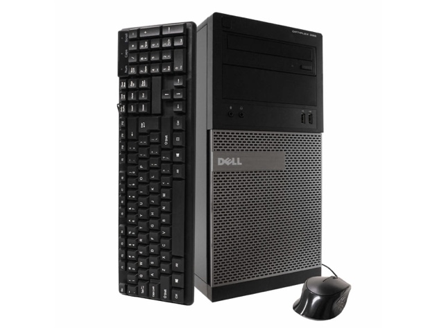 Dell 390 Tower PC, 3.2GHz Intel i5 Quad Core Gen 2, 16GB RAM, 512GB SSD, Windows 10 Home 64 bit, 22" Screen (Renewed)