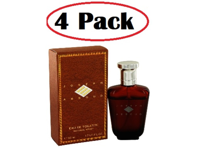 4 Pack of JOSEPH ABBOUD by EuroItalia Eau De Toilette Spray (80% fill) 1.6 oz