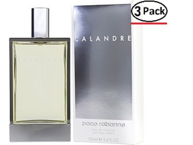 CALANDRE by Paco Rabanne EDT SPRAY 3.4 OZ for WOMEN ---(Package Of 3 ...