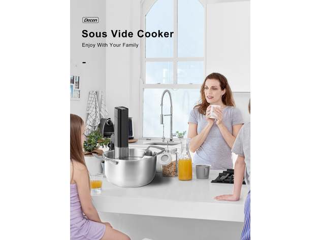 Sous Vide Cooker with WiFi, Thermal Immersion Circulator Precise Cooker with Recipes on APP