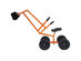 Costway Heavy Duty Kid Ride-on Sand Digger Digging Scooper Excavator for Sand Toy Orange