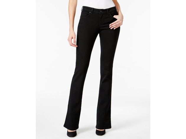 Style & Co. Women's Curvy-Fit Bootcut Jeans In Regular Short And Long Lengths Black Size 14