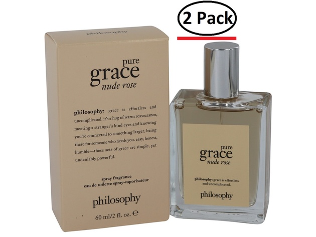 Amazing Grace Nude Rose by Philosophy Eau De Toilette Spray 2 oz for Women (Package of 2)