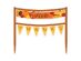 Unique Cake Banner "GIVE THANKS" Party Decoration 8" x 6" Multi color 1 Count