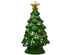 Costway 11.5''Pre-Lit Ceramic Christmas Tree Tabletop Lights Green - green