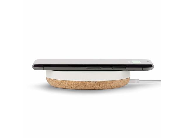 Tylt Puck 10W Qi-Certified Wireless Puck Charging Pad For Apple And Samsung Devices, White (New Open Box)