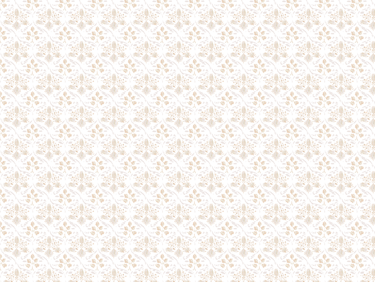3-Piece Floral Print Microfiber Sheet Set (Taupe/Twin)