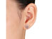 1.75 Carat (ctw) Morganite Stud Earrings with Diamonds 1/10 Carat (ctw) in Rose Sterling Silver