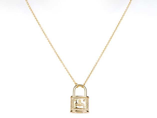 Men's Thick Cut Padlock Necklace (Gold-Plated)