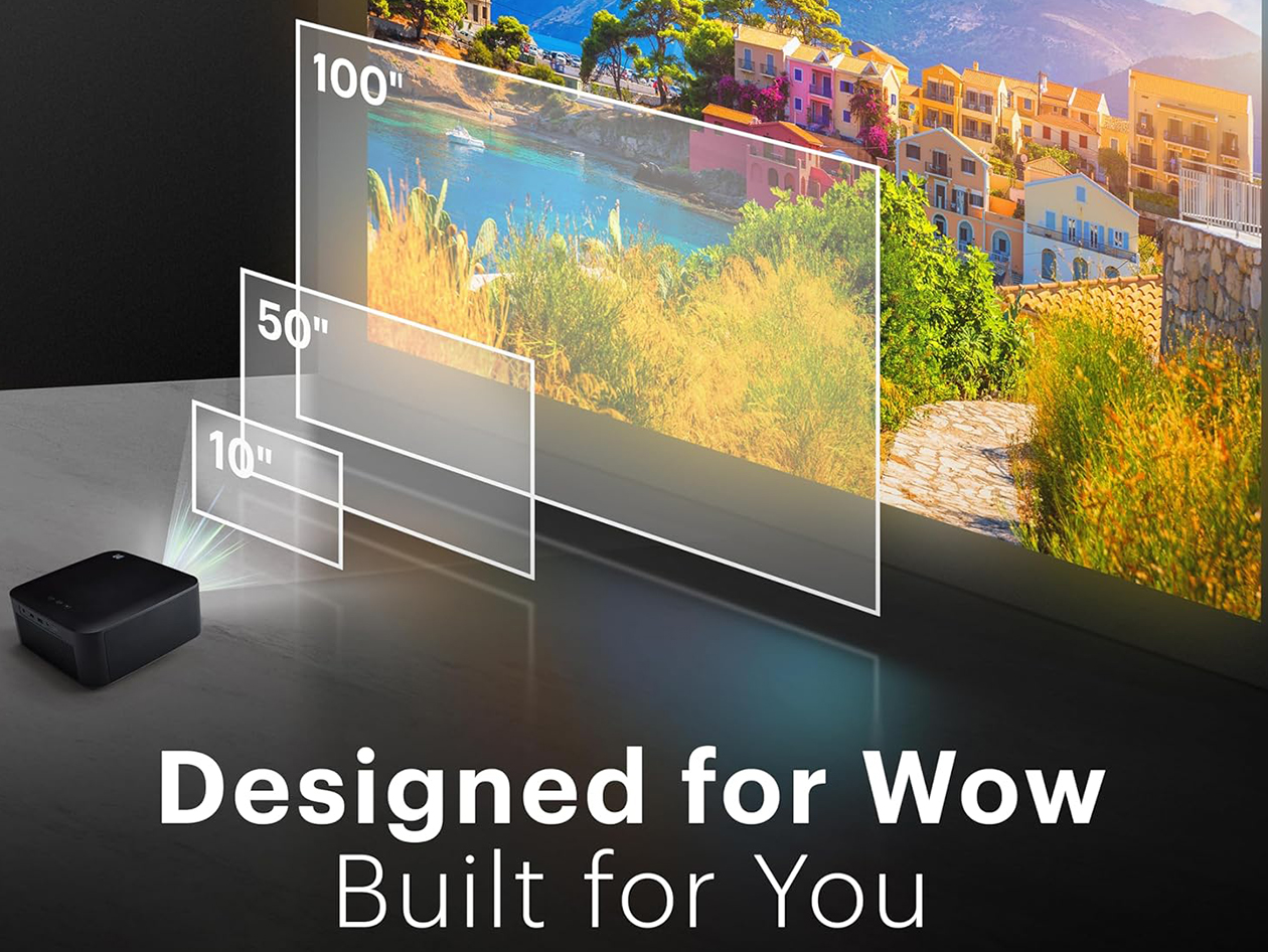 Kodak Flik X20 1080p Smart Projector Kit with Case & Screen (White)