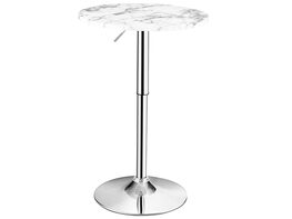 Costway Round Bistro Bar Table Height Adjustable 360-degree Swivel - As the picture shows