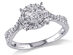 Diamond Halo Engagement Ring 1/2 Carat (ctw) in 10K White Gold - 7