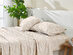 4-Piece Floral Print Microfiber Sheet Set (Diamond Taupe/Full)
