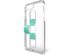 BodyGuardz iPhone 8 Plus/7 Plus Slidevue Case with Collapsible Fingerloop and Kickstand, Clear/Mint