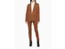 Calvin Klein Women's Ponte Knit Zip Pocket Pull-On Pants Brown Size 4