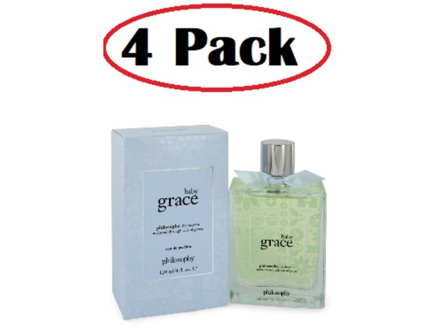 4 Pack of Baby Grace by Philosophy Eau De Parfum Spray 4 oz