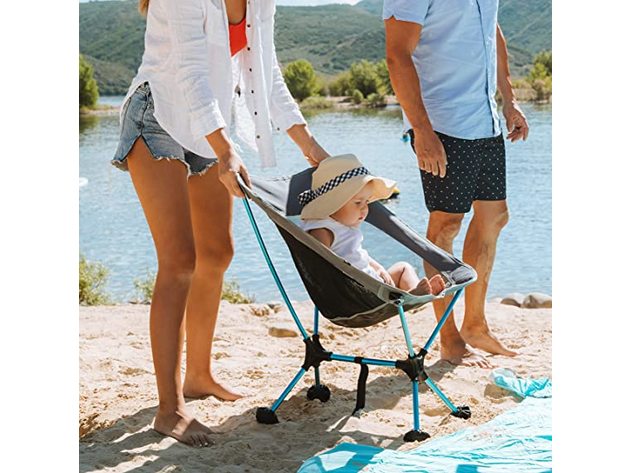 Wildhorn Terralite Ultralight Heavy Duty Outdoor Folding Camp Chair, Stone/Blue-