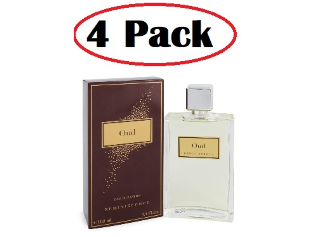 4 Pack of Reminiscence Oud by Reminiscence Eau De Parfum Spray (Unisex) 3.4 oz