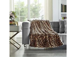Flannel Throw Leopard