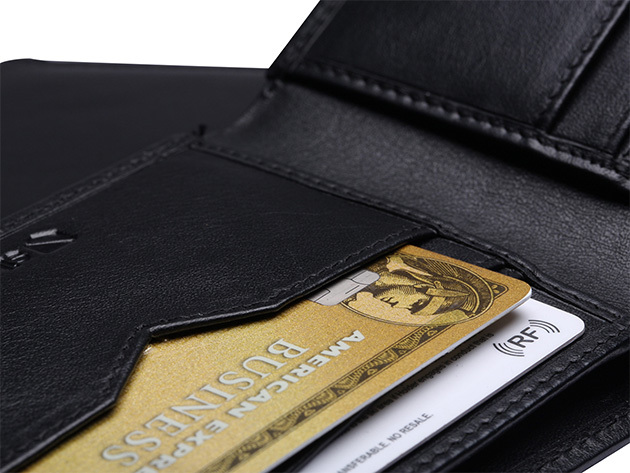 Silent Pocket RFID-Blocking Bi-Fold Wallet