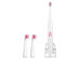 Ultrasonic Electro Toothbrush with 2 Extra Brush Heads (Pink)